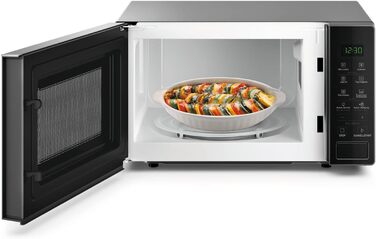 Мікрохвильова піч Bauknecht MWK 201 B/ варильна камера 20 л/автоматичні програми/функція плавлення/комбінований гриль і мікрохвильова піч/функція швидкого старту (швидкий старт)/ підтримка рівня тепла/функція підняття тіста Чорне скло 20 л соло мікрохвиль