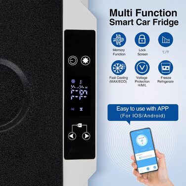 Компресорна холодильна камера AAOBOSI, автомобільний холодильник 45 л, холодильна камера для зберігання напоїв та їжі, -20-20, 12/