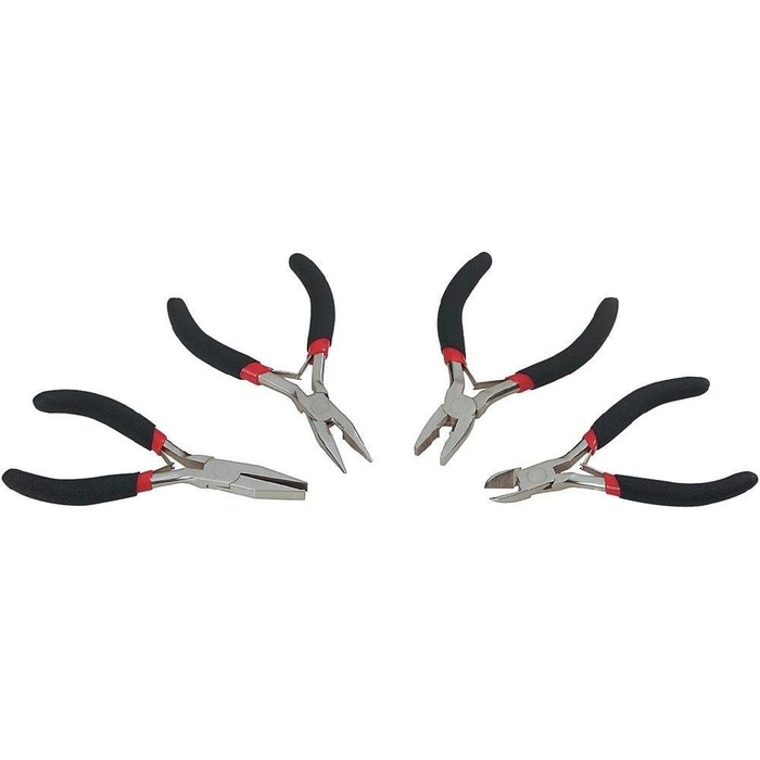 Набір плоскогубців для електроніки та точної механіки, 4 шт.