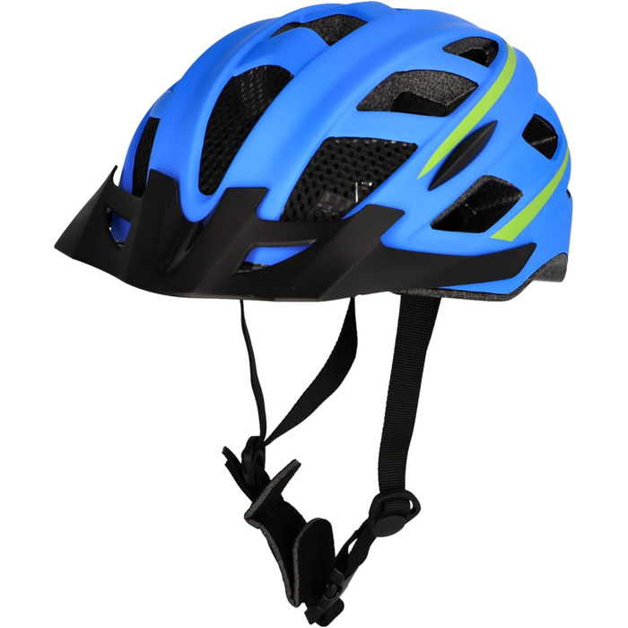 Велосипедний шолом FISCHER Unisex - дорослий шолом Urban Lano S/M, 52-59 см, синьо-жовтий