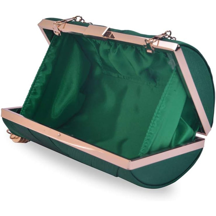 Вечірнє клатч-гаманець, дизайнерська сумочка для вечірок, темно-зелений елегантний клатч з пензликом