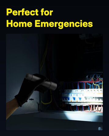 Тактичний акумуляторний світлодіодний ліхтарик HOTO з режимом стробоскопа, надзвичайно яскравий світлодіодний ліхтарик, працює від батареї, USB-C, водонепроникний IP68, потужний ліхтарик для кемпінгу, походів, полювання, активного відпочинку та надзвичайн