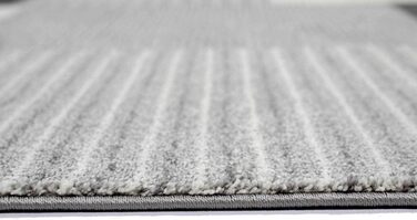 Ігровий килимок дитяча кімната будівельний майданчик дорожні знаки екскаватор кран кремовий сірий жовтий розмір 200 х 290 см