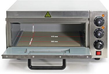 Піч для піци Wiltec 2000 Вт з каменем кордієрит для піци як від Stone Oven Піч для піци Gastro