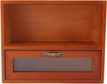 Коробки для зберігання Qcwwy, органайзер, прозора шухляда, полиця для дисплея, шафа для зберігання ювелірних виробів, косметики, офісного приладдя, кухні, вітальні, спальні, вінтажного стилю