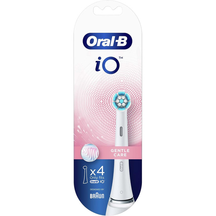 Наконечники зубної щітки Oral-B iO Gentle Care, упаковка 4 шт. и білі