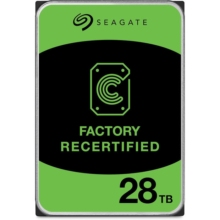Внутрішній серверний жорсткий диск Seagate Exos 28 ТБ ST28000NM000C 3,5-дюймовий жорсткий диск SATA 6 Гбіт/с 7200 об/хв 512 МБ кешу (відновлений)