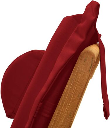 Червона подушка для шиї Kai Wiechmann для шезлонга, яку можна прати, зроблено в Німеччині, Бордо