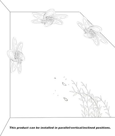 Стельовий вентилятор Bossen з підсвічуванням, 67см, 70Вт тихий сучасний світлодіодний стельовий вентилятор з пультом дистанційного