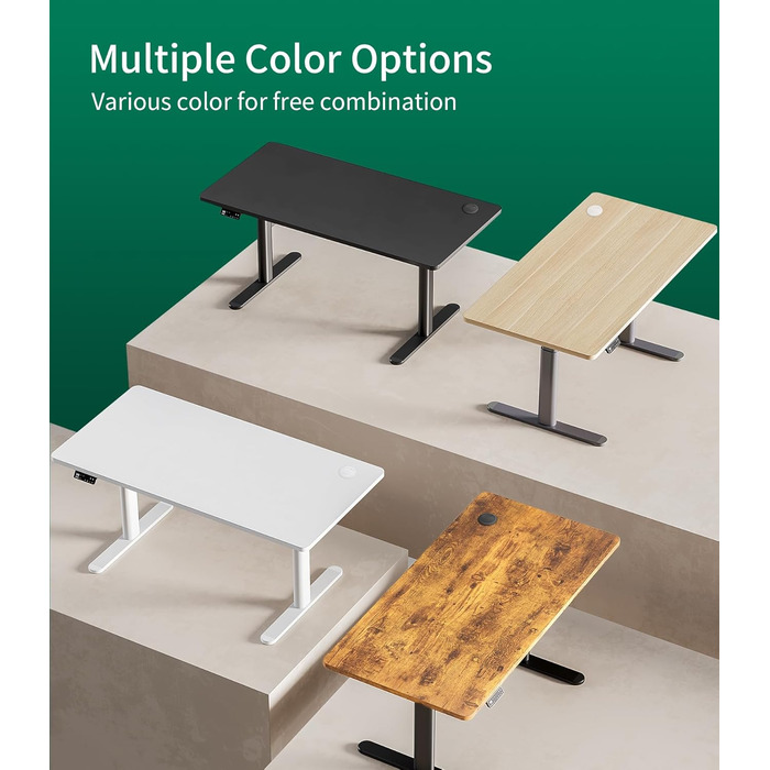 Стільниця MAIDeSITe 160x80 см, товщина 25 мм - Стабільна офісна стільниця своїми руками ідеально підходить для столів з регульованою висотою, чорного кольору, 160 x 80 см