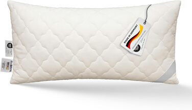 Подушка BEFA NATUR з верблюжої шерсті 40x80 см, наповнювач 100 верблюжа шерсть, бавовняний чохол, Oeko-TEX клас 1, виготовлена в Німеччині, гіпоалергенна