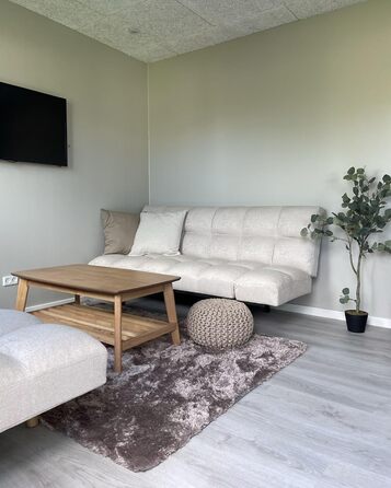 Практичний пуф Вовняний 40x25 см Бежевий Conrad