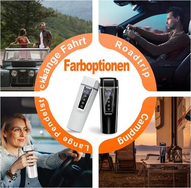 Подорожній чайник автомобільний 12v 24v для автомобіля вантажівки таксі дитини, чайник швидкого нагріву для автомобіля подорожня к