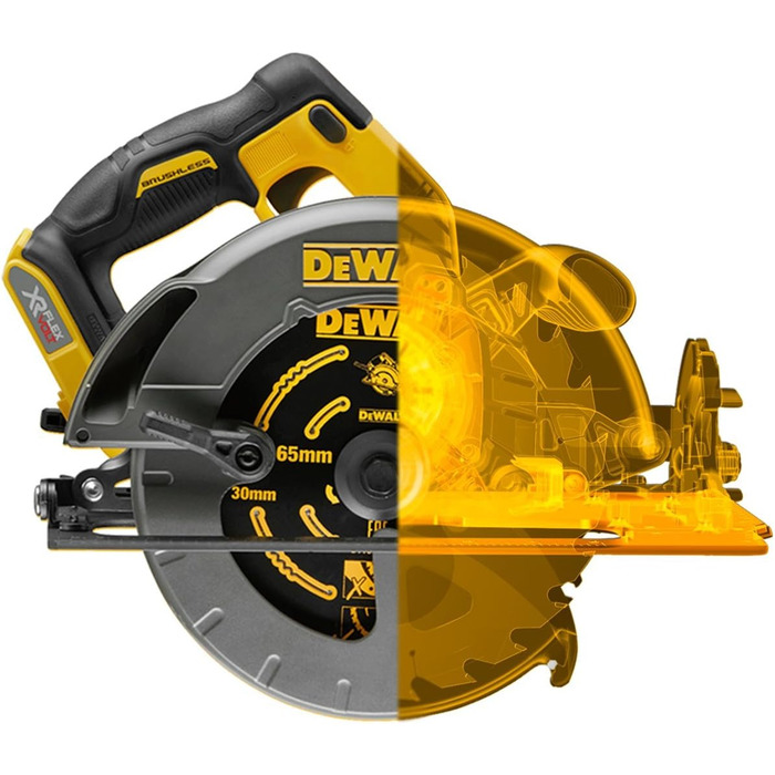 Акумуляторна портативна дискова пила Dewalt, 54 В, Flexvolt, , DCS575NT-XJ
