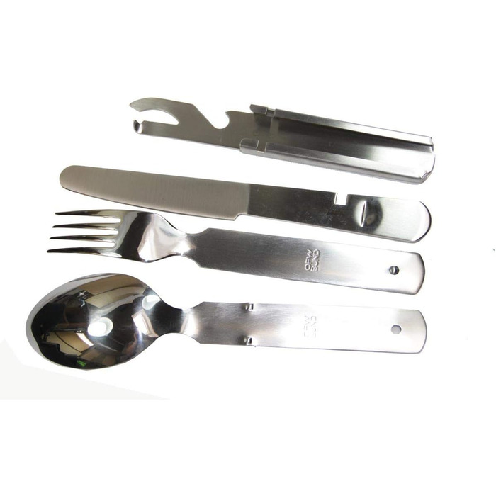 Невідомий набір столових приборів Збройних сил Німеччини. Оригінальний набір столових приборів з нержавіючої сталі. Польовий набір столових приборів. Оригінальні Збройні сили Німеччини. НОВИНКА, тепер із практичним неопреновим чохлом.