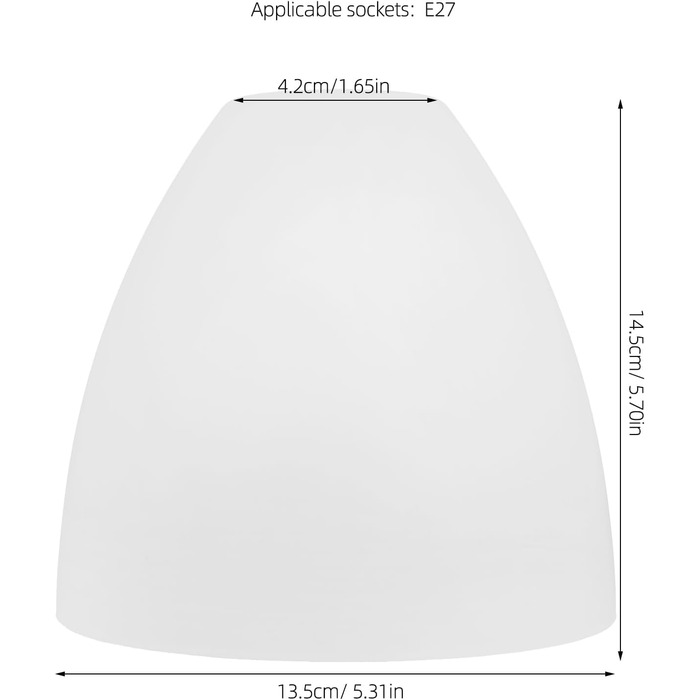 Скляний абажур Змінне скло, Ø 135мм E27 Абажур для сучасних стельових світильників Аксесуари для підвісних настінних світильників