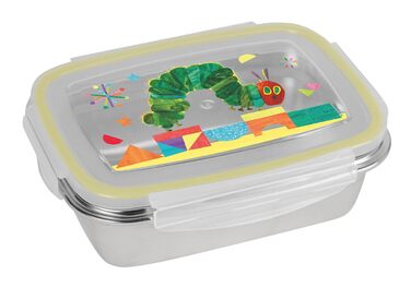 Ланчбокс Ненаситний Гусінь Hello Friend 550 мл, нержавіюча сталь Контейнер для їжі Герметичний Безпечний для харчових продуктів З дизайном коней