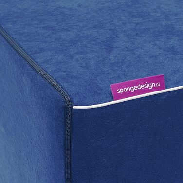 Дитяче крісло для дітей віком від 2 років - Міцне, зручне, виготовлене з пінопласту - зі знімним чохлом, який можна прати - Ідея подарунка, подарунок на день народження для дівчаток та хлопчиків - Синє