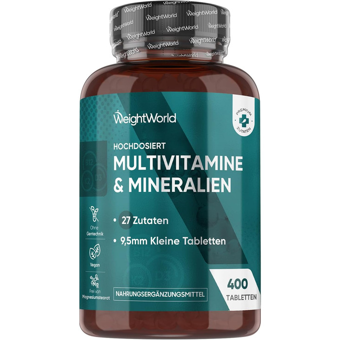 Мультивітамінні таблетки WeightWorld (400 шт.)