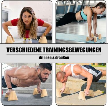 Дерев&39яні турніки для віджимань, обладнання для калістеніки, дерев&39яні турніки-паралелети, ручки для віджимань для фітнес-обладнання, ручки для стійки на руках для віджимань, обладнання для калістеніки, 2