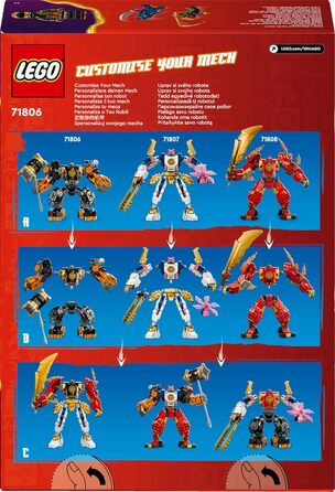 Конструктор LEGO Ninjago 71806, Земляний Мех Коула, 235 деталей