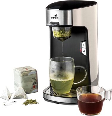 Чайник Senya SYBF-CM013-C, 1400, нержавіюча сталь, кремова чайна машина крем