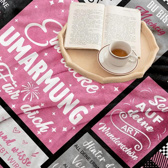 Подарунки для найкращої подруги, ковдра-обіймач для дівчини, подарунки для найкращої подруги, жінки, сестри, дружини, колеги, мами на Різдво, день народження, подарунок на день народження дівчини 150*200 см