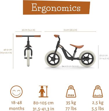 Велосипед-балансир Chillafish Charlie, з 10-дюймовими або 12-дюймовими шинами, з підсвічуванням коліс або іншими аксесуарами Звича