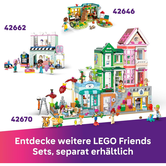 Кімната Пейслі LEGO Friends - Іграшка для рольових ігор - Подарунок для дівчаток віком від 6 років - Набір з 2 мініфігурками, фігуркою кролика та гітарою - Креативний ігровий набір для дітей 42647