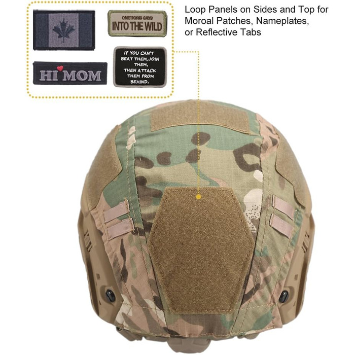 Тактичний шолом OneTigris PJ Rapid зі знімним чохлом для страйкболу та пейнтболу, колір L Caucamo