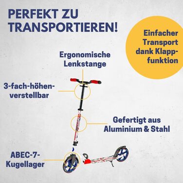 Найкращий спортивний самокат для дорослих I Складний самокат з підставкою I Якісний міський самокат для дорослих I Самокат з колес