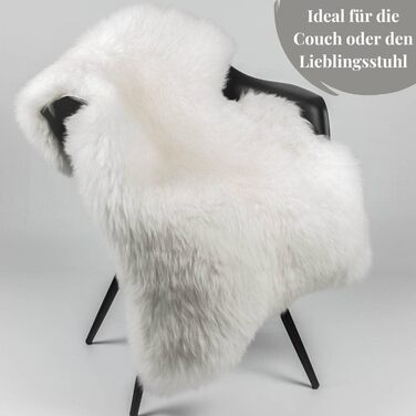 Овчина Hofbrucker, біла, велика, 110-120 см, натуральне хутро, екологічно дублене в Німеччині