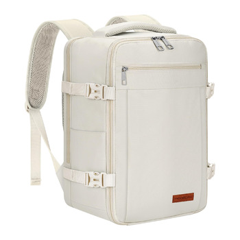 Рюкзак для ручної поклажі Ryanair 40x20x25, поклажа під сидінням, максимальний розмір поклажі для подорожей у салоні, сумка для перельоту, сумка для багажу на вихідні з плечовим ременем, сумка-дама, спортивна сумка - 20 л, колір слонової кістки 40x20x25 с