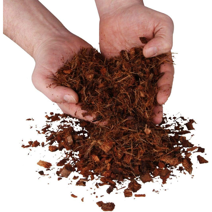 Л крупнозернистий або дрібнозернистий кокосовий ґрунт - 5 кг блоковий пресований ґрунт - посівний ґрунт з кокосових волокон неудоб