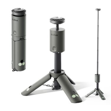 Телескопічний кемпінговий ліхтар, світлодіодний ліхтар 12000 мАг, складаний та магнітний, водонепроникний IPX6/IPX7, вуличний ліхтар для кемпінгу, походів, надзвичайних ситуацій, саду, оливково-зелений