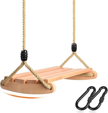 Дерев'яні гойдалки сидіння, гойдалки дерев'яні для дорослих і дітей гойдалки садові з регульованою мотузкою криті і відкриті гойда