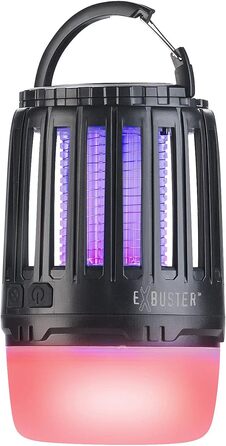 Ліхтар від комарів Exbuster УФ-засіб від комах 2-в-1 та кемпінговий ліхтар з акумуляторною батареєю, регульованою яскравістю, USB (кемпінговий ліхтар від комарів, лампа від комарів, настільна лампа на батарейках)