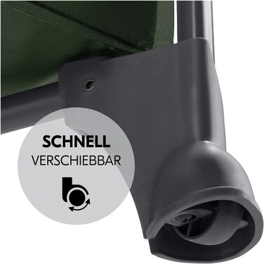 Темно-зелений - дитяче ліжечко для подорожей від народження до 15 кг з вкладишем для новонароджених, пеленальний килимок, сумка для перенесення, колеса, ігрова зона XL, компактна та складається. Play N Relax Center темно-зелений