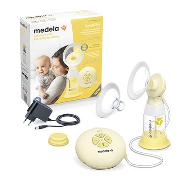 Електричний молоковідсмоктувач Medela Swing Flex Компактний дизайн З щитками для грудей PersonalFit Flex і технологією двофазного