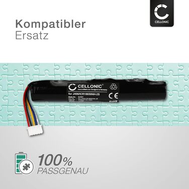 Акумулятор для динаміка, сумісний з Bang & Olufsen BeoPlay A2, BeoLit 17, BeoLit 15 (3400 мАг, 7,4 В), замінний акумулятор J406/ICR18650NH-2S