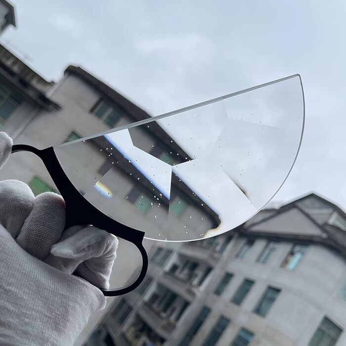 Фільтр зі скляною призмою калейдоскопа, скляний фільтр із напівкруглою призмою, 150 мм, ручний напівкруглий фільтр зі спеціальним ефектом для фотоапарата для дзеркальних фотоаксесуарів