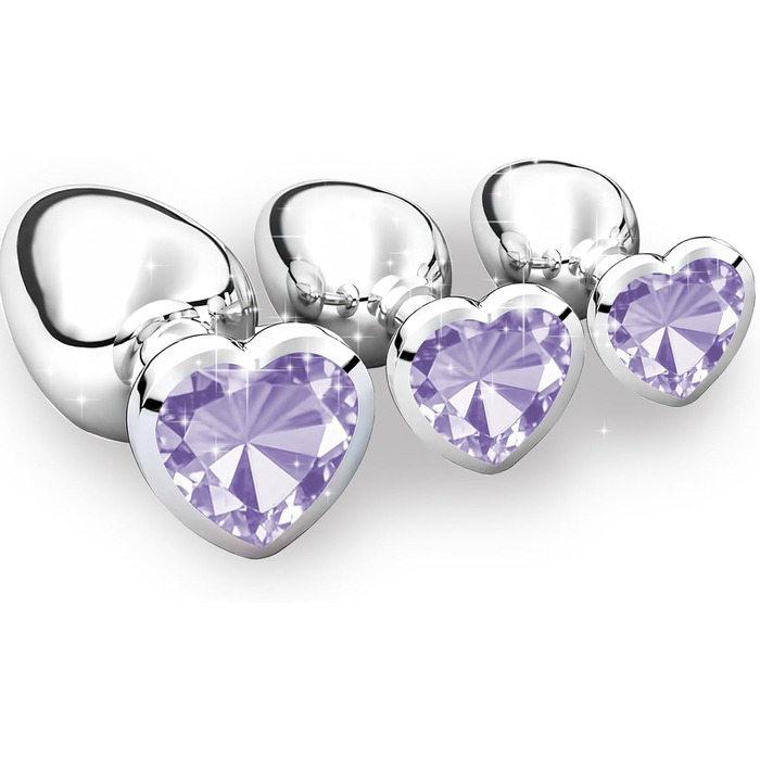 Набір анальних плагів Tpubmity, світло-фіолетовий