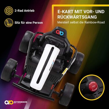 Дитячий електромобіль Drift Kart SX1968 GoKart До 13 км/год - 2 x 350 Вт двигун - 2 x 12 Вольт 7 Ач акумулятор - Дрифт-карт - Шини