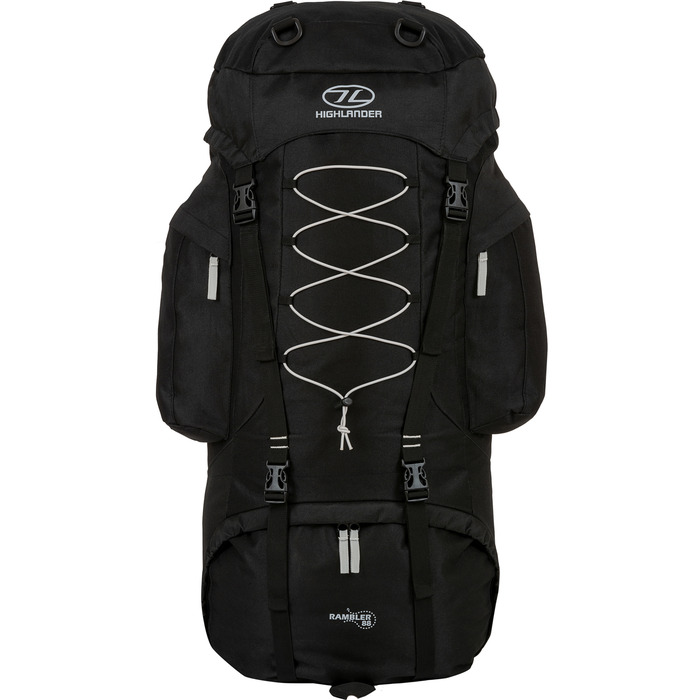 Рюкзак туристичний Highlander Rambler 88 Black/Silver (RAM088-BK.SR)