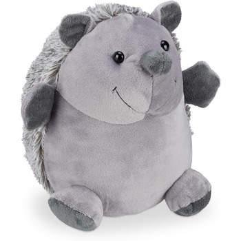 Їжачок Relaxdays, тканинний, для підлоги, всередині, декоративний обмежувач дверей у вигляді тварини, висота 19,5 см, м'який, важк