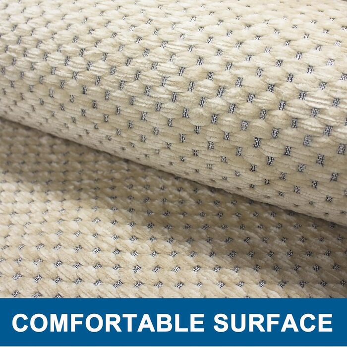 Нековзний килимок для ванної, який можна прати, 70 x 120 см, килимок для ванної з шенілу з гумовою основою, суперпоглинаючий килимок для ванни, для душу, ванни та туалету, бежевий, 70 x 120 см