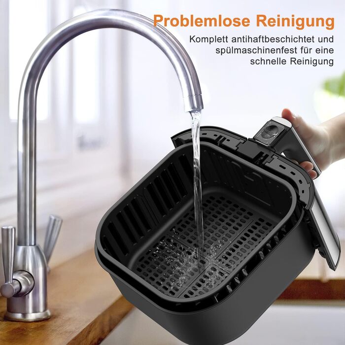 Змінний кошик для фритюрниці Innsky 5.5 л для фритюрниці Innsky, кошик для фритюрниці з антипригарним покриттям, можна мити в посудомийній машині, IS-EE004, ексклюзивно для кошика для фритюрниці Innsky