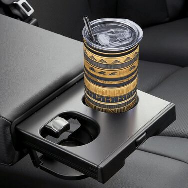 Кухоль з прямою трубочкою, єгипетські фараонські фрески, друк, дорожній кухоль, підходить для кемпінгу, офісу та дому, 590 мл