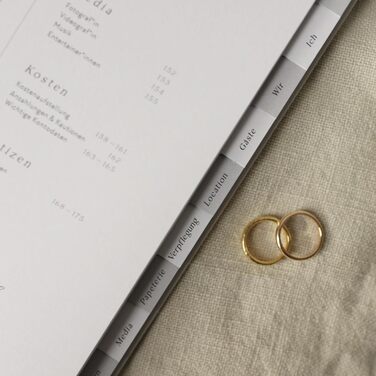 Весільний планувальник Odernichtoderdoch Просто кохання, книга, весільний планувальник із розкладом, списками та порадами для ідеального планування весілля - подарунок на заручини - 176 сторінок, 24,6 x 18,3 см