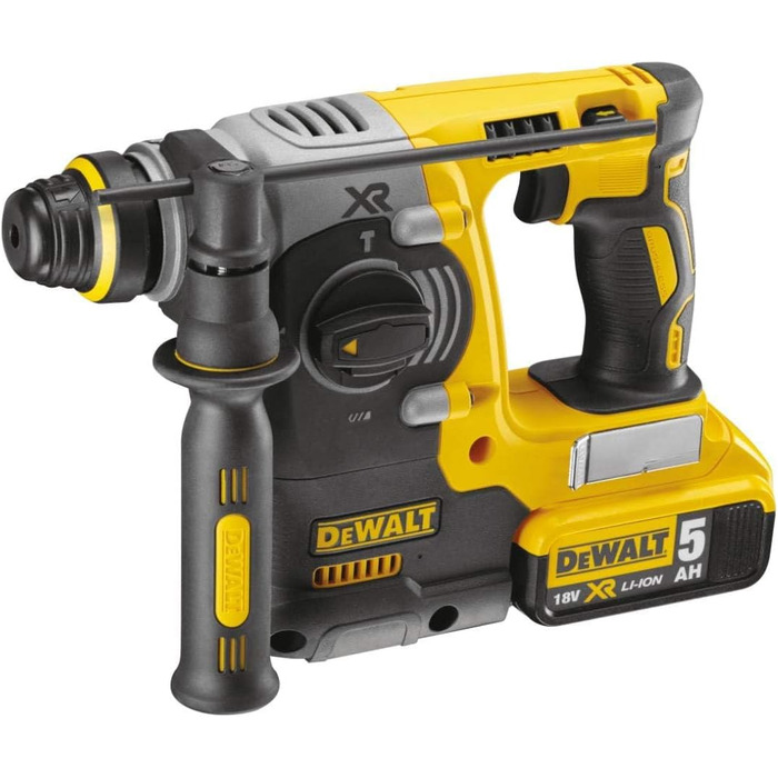 Акумуляторний комбінований перфоратор Dewalt 18 В SDS-plus DCH273P2T (24 мм) (обмежувач обертання та удару, безщітковий двигун, ел